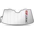 Dodge SRT-8 Logo Universal Fit Enforced Stand-Up Auto Windshield Sun Shade at Standard Size 54 x 27.5