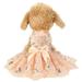 Sequins Lace Embroidered Dog Dress Princess Wedding Dresses For Dog