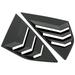 Docooler Rear Window Louvers Car Rear Window Blinds Side Tuyere Louvers Vent for Focus ST RS MK3 Hatchback Carbon Fiber Style