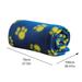 Pet Blanket Soft Cute Print Pet Fleece Blankets Sleep Mat Pad for Dogs And Cats Polyester Blue