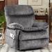 Oversize Modern Velvet Power Lift Assist Recliner With Heating and Massage