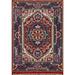 Red & Blue Heriz Serapi Oriental Accent Rug Hand-Knotted Wool Carpet - 2'0" x 3'0"