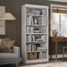 100% Solid Wood 6-shelf Bookcase with Optional Solid Wood, Clear or Frosted Glass Doors by Palace Imports - 32"w x 72"h