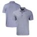 Men's Cutter & Buck Heather Navy Toronto Blue Jays Forge Eco Heathered Stripe Stretch Recycled Polo