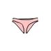 Bar III Swimsuit Bottoms: Pink Solid Swimwear - Women's Size Large