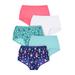 Plus Size Women's Stretch Cotton Brief 5-Pack by Comfort Choice in Blue Hot Chocolate (Size 7) Underwear