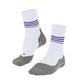 FALKE Damen Laufsocken RU4 Endurance Reflect W SO Baumwolle antiblasen 1 Paar, Weiß (White-Red 2028), 35-36