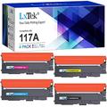 LxTek 117A Toner Cartridges Compatible for HP 117A Toner Cartridge for HP Color Laser MFP 179fnw 178nw 150nw 150a 179fwg 178nwg W2070A W2071A W2072A W2073A, 4-Pack