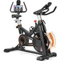 Wenoker Exercise Bike Magnetic Resistance Indoor Cycling Bike Stationary for Home Gym Use with LCD Display, Tablet Holder & Comfortable Seat Cushion for Cardio Workout
