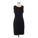 Banana Republic Casual Dress - Sheath: Black Solid Dresses - Women's Size 4