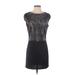 House of Harlow 1960 Casual Dress - Sheath: Black Marled Dresses - Women's Size Small