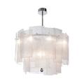 ALAN MIZRAHI LIGHTING Light Galjour Murano Glass Pendant Chandelier Metal in Brown | 26 H x 42 W x 42 D in | Wayfair IQ8455-BBF-42Wx42Dx26H