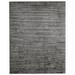 Black 108 x 72 x 0.25 in Area Rug - Bokara Rug Co, Inc. Abstract Hand-Knotted Area Rug in Ivory/Charcoal Viscose/Wool | Wayfair HDJTRK087IVCH6090