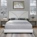 Boyd Sleep Cornerstone Faux Leather Platform Bed Upholstered/Faux leather in White | 48 H x 43 W x 80 D in | Wayfair AMCWF104TW