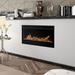 Dimplex Prism Electric Fireplace w/ Driftwood Log Set & Acrylic Crystal Ember Bed - 400 SQ. FT. Plastic in Black | 20 H x 34 W x 7 D in | Wayfair