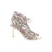 Joie Heels: Gladiator Stiletto Cocktail Party Gold Shoes - Women's Size 39 - Open Toe