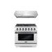 Cosmo 2 Piece Kitchen Package w/ 36" Freestanding Gas Range w/ Custom Handle & Knob Kit 36" Under Cabinet Range Hood | Wayfair COS-3PKG-548