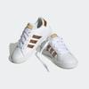 Sneaker ADIDAS SPORTSWEAR "GRAND COURT SUSTAINABLE LACE", Gr. 33, weiß (cloud weiß, cloud weiß, matte gold), Synthetik, Textil, sportlich, Schuhe, Design auf den Spuren des adidas Superstar