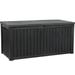 Edrosie Inc 180 Gallons Gallon Water Resistant Resin Lockable Deck Box in Resin in Black | 29.2 H x 60.8 W x 28.4 D in | Wayfair FTPLDBWF-02ATLD