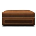 Eleanor Rigby Downtown Cowboy 42" Wide Genuine Leather Rectangle Storage Ottoman Genuine Leather in Green | 18 H x 42 W x 30 D in | Wayfair