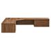 Render Wall Mount Corner Office Desk by Modway Wood in Brown | 9.5 H x 54.5 W x 54.5 D in | Wayfair EEI-6181-WAL