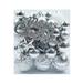 WS at Home 65 Piece Assorted Shatterproof Ball Ornaments Set Plastic in Gray/Yellow | 6.1 H x 9.84 W x 9 D in | Wayfair AXMS-S01043