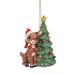 Jim Shore No Pattern Hanging Figurine Ornament in Green | 5.11 H x 4.13 W x 3.34 D in | Wayfair 6010720