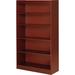 Lorell Standard Bookcase Wood in White/Brown | 60 H x 36 W x 12 D in | Wayfair 89053