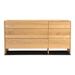 AllModern Calypso Dresser Large Natural Oak Wood/Metal in Brown | 31 H x 60 W x 18 D in | Wayfair BF7A024E0AD54851A2AD3DAB29E6ECD4