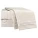 Nestl Flamingo Microfiber Striped Sheet Set in White | 102 H x 105 W in | Wayfair US-nstl-BS-K-cream