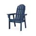 POLYWOOD® Vineyard Curveback Adirondack Dining Chair Plastic/Resin in Blue | Outdoor Dining | Wayfair ADD600NV