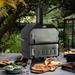 Polar Aurora Cast Iron Freestanding Wood Burning Pizza Oven Cast Iron in Black/Brown/Gray | 31.8 H x 16.1 W x 13 D in | Wayfair HW1666