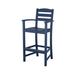 POLYWOOD® La Casa Café Bar Outdoor Arm Chair Plastic in Green | 47.13 H x 24.5 W x 21.75 D in | Wayfair TD202LI