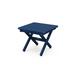 POLYWOOD® Square 18" Folding Outdoor Side Table Plastic in Blue | Wayfair ST1818NV