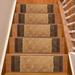 0.39 x 7 W in Stair Treads - Purhome Custom Size Stair Treads by Inches Machine Washable Abstract Volley Design Slip Resistant Soft Medium Pile Stair Treads Synthetic Fiber | Wayfair