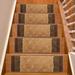 White 0.39 x 10 W in Stair Treads - Purhome Custom Size Stair Treads by Inches Machine Washable Abstract Volley Design Slip Resistant Soft Medium Pile Stair Treads Synthetic Fiber | Wayfair