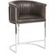 Vanguard Furniture Harrison Channel 31" Back Metal Bar Stool Upholstered/Metal in Brown/Gray | 41 H x 24.5 W x 24 D in | Wayfair V972C-BS_154577
