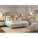 Vanguard Furniture Emma King Bed in Gray/Brown | 66.5 H x 83 W x 92 D in | Wayfair V1728K-HF_DoveGray_153828_9SSNailhead