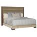 Vanguard Furniture Thom Filicia Home Century Club King Bed Performance Fabric/Upholstered in Blue/Brown | 65 H x 88.5 W x 85.5 D in | Wayfair