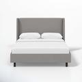 Joss & Main Tilly Upholstered Low Profile Platform Bed Upholstered, Wood in White | California King | Wayfair B80B0A8092C2445788A8DD63B1269114