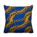 ULLI HOME Alessia Outdoor Square Pillow Cover & Insert Polyester/Polyfill blend in Blue | 17 H x 17 W x 4.3 D in | Wayfair Amelia_RoyalBlue_18x18