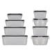 Prep & Savour Kenzie Plastic 8 Container Food Storage Set Plastic | 6 H x 6 W x 11 D in | Wayfair 15491AEA73604CCB9919DDD62BBCA5AB
