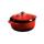 Lodge Enameled Cast Iron Dutch Oven Enameled Cast Iron/Cast Iron in Red/Gray | 4.25 H x 12.625 W in | Wayfair EC4D43