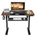 Upper Square™ Kesgrave Height Adjustable Standing Desk Wood/Metal in Black | 48 W x 24 D in | Wayfair EC9F8044878744D6ADE72955519DEFB6