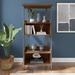 The Twillery Co.® Conway Furniture Architect 4 Shelf Bookcase In Modern Walnut in Brown | 66 H x 30 W x 18.82 D in | Wayfair
