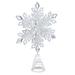 The Holiday Aisle® Glitter Snowflake Tree Topper Metal | 11.5 H x 9 W x 2 D in | Wayfair 9AF73F7F44B14B9ABEFC7B20E3116DFD
