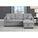 Gray Sectional - Latitude Run® Condrey 81" Wide Reversible Sleeper Sofa & Chaise Polyester | 34.5 H x 81 W x 53 D in | Wayfair