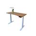 Inbox Zero Pavonis Bamboo Curved Desktop Standing Desk Wood/Metal in White | 48 W x 24 D in | Wayfair 4C7FDF50228141179466F902C29120AF