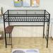 Lytell Twin Loft Bed w/ Built-in-Desk by Mason & Marbles Metal in Black | 65 H x 41 W x 78 D in | Wayfair 4DCE604FF1B547DABAA8A114FB86B08E