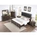 Winston Porter Kedisha Upholstered Platform 6 Piece Bedroom Set Upholstered, Wood in Brown | 67 H x 81.63 W x 86.88 D in | Wayfair